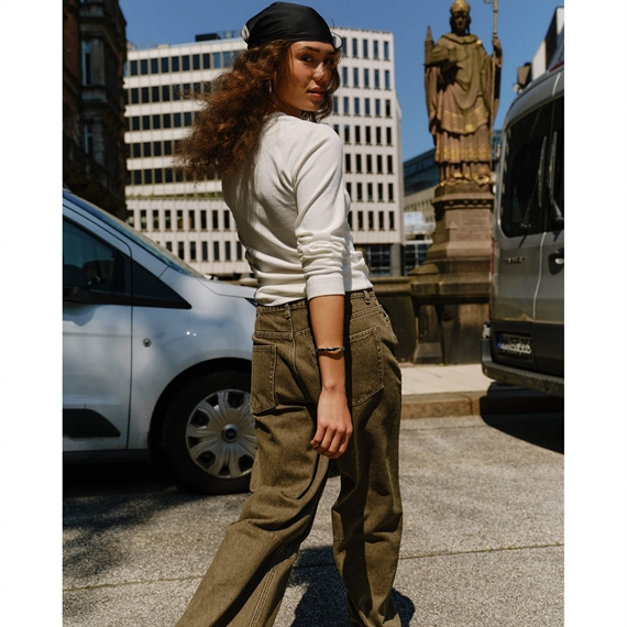 Ivy Copenhagen Janice Slung Jeans Wash Olinda, Desert Green